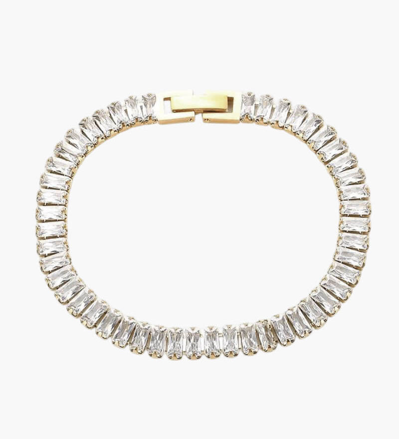 Ema – sjajna baguette kristalna narukvica