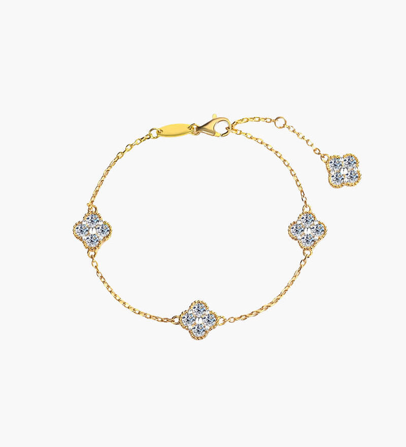 Katarina – cvjetna narukvica s kristalnim privjeskom