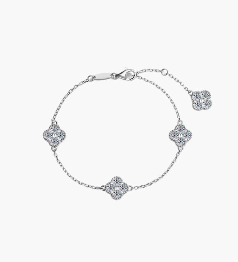 Katarina – cvjetna narukvica s kristalnim privjeskom