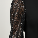 Avora – Elegantna Haljina S Balon Rukavima I Patchwork Detaljima