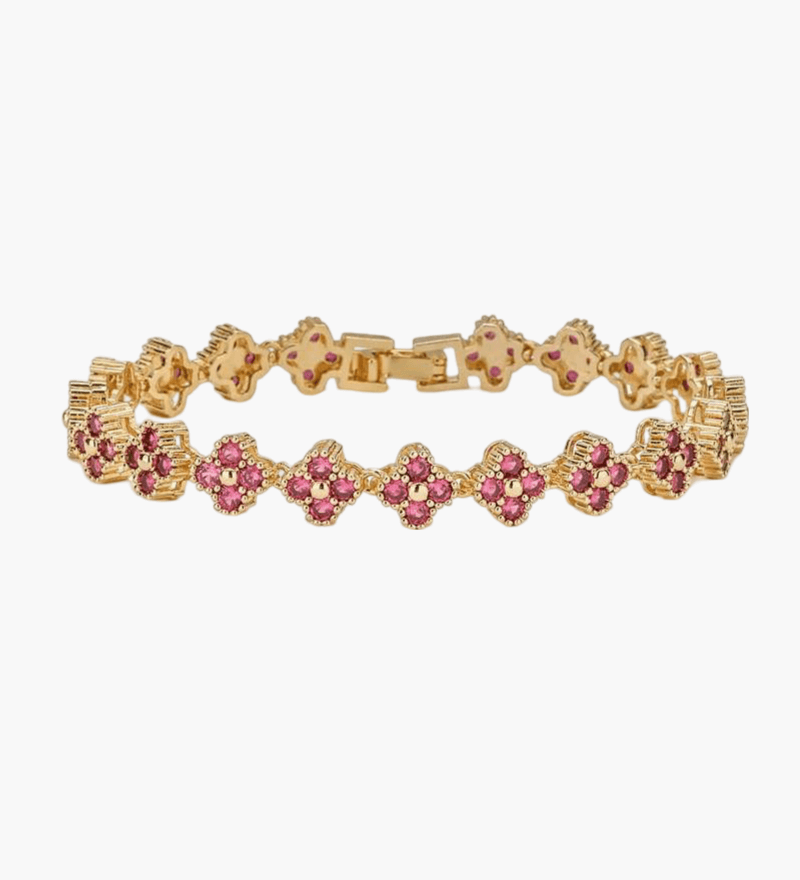 Lana – cvjetni kristalni narukvicu s karikama