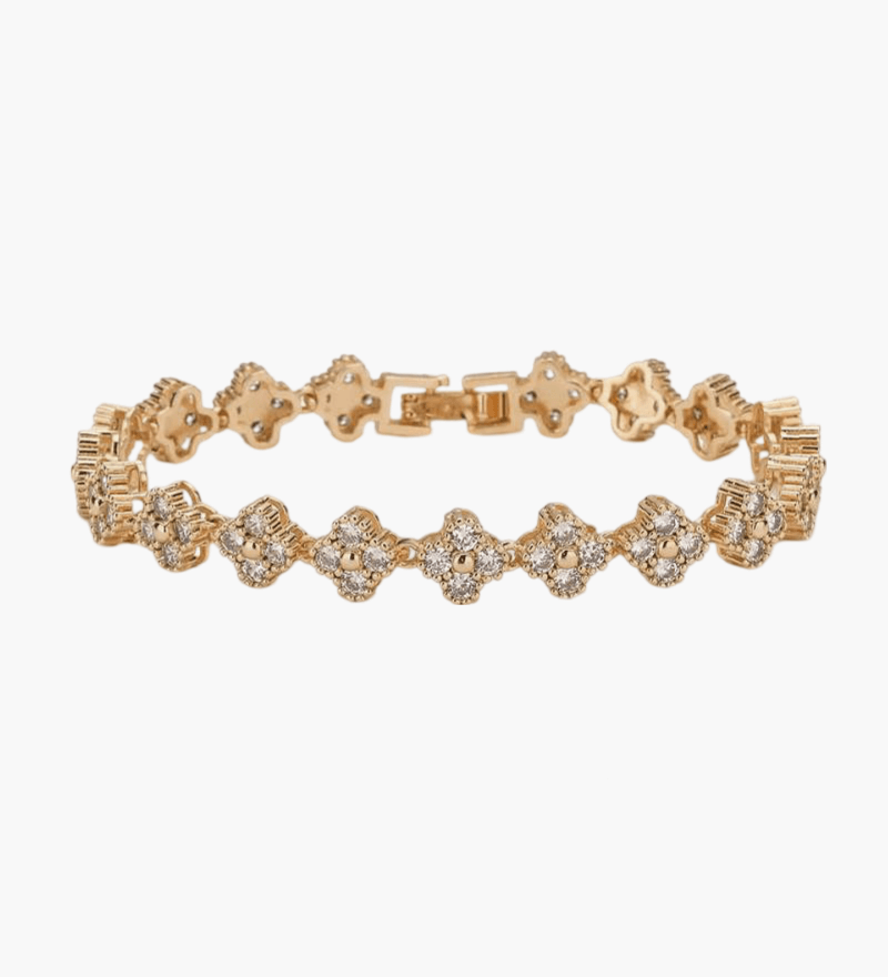 Lana – cvjetni kristalni narukvicu s karikama