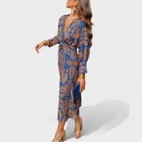 Vesna - Midi haljina s V-izrezom